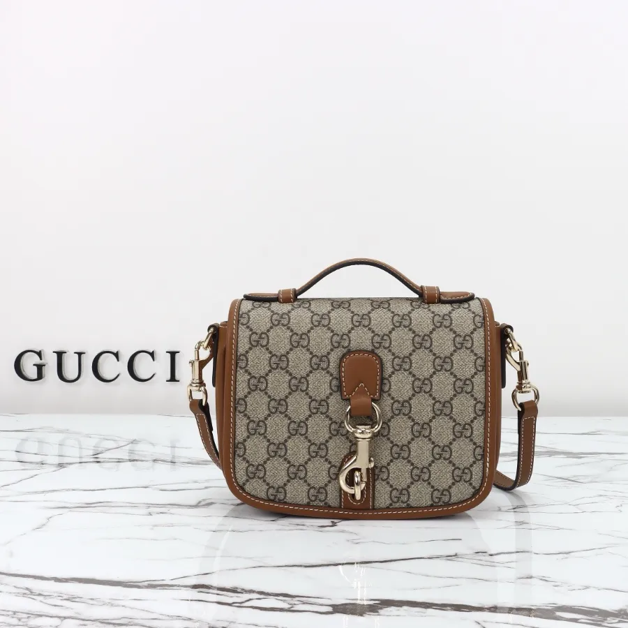 GUCCI GG 엠블럼 미니 숄더백 ‎#815211.JPG