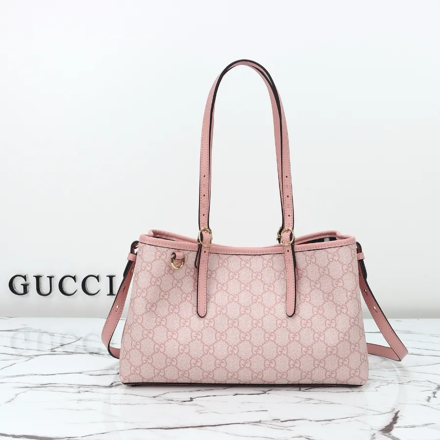 GUCCI GG Emblem 미디엄 토트백 오리지날 GG 핑크 #815214.JPG